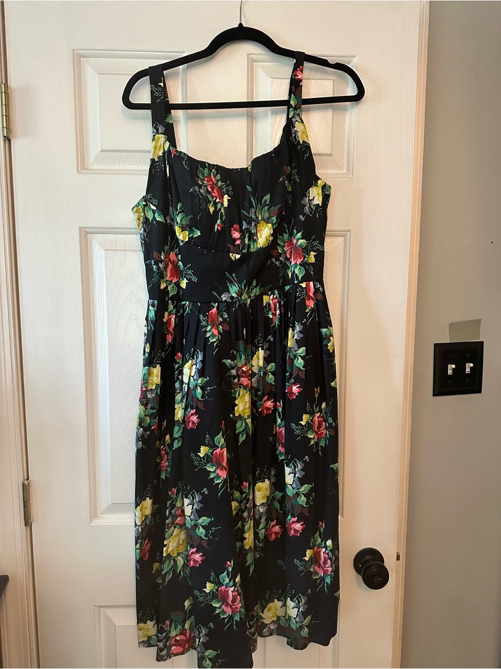 Retrospec’d black floral vintage inspired dress
